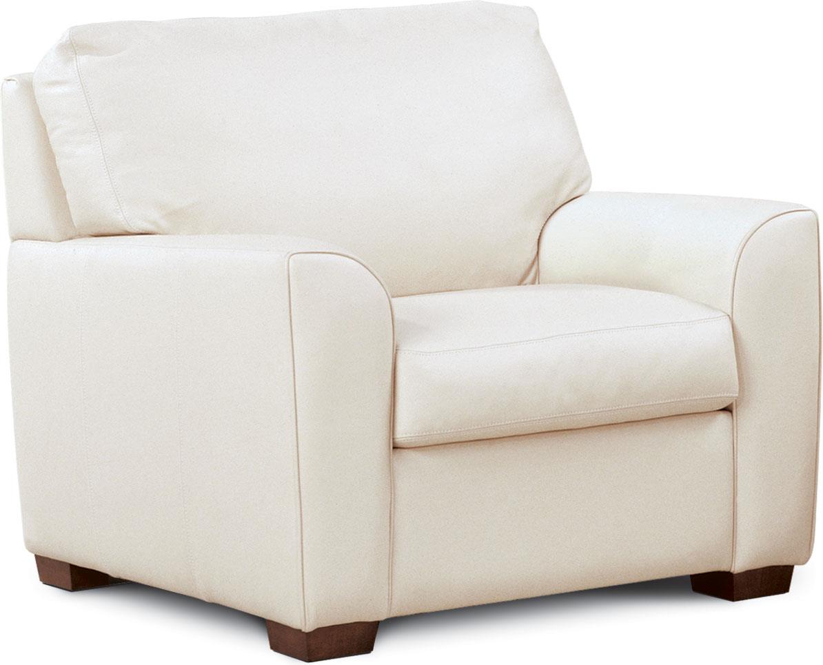 American Leather Kaden KAD CHR ST Casual Chair with Wooden Block